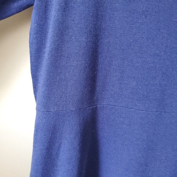 Bryn Walker Bamboo Jersey Knit Dress M Blue Lagenlook Casual Relaxed Minimalist - Picture 8 of 14